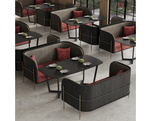 Керамический слэб 900x2000x6 MONO BLACK MATT 2000х900х6мм