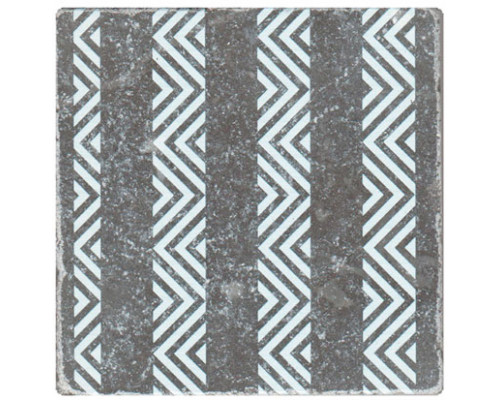 Натуральный мрамор Marble BLACK MOTIF №8 10x10