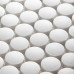Противоскользящая мозаика  Non-Slip Penny Round White Antislip