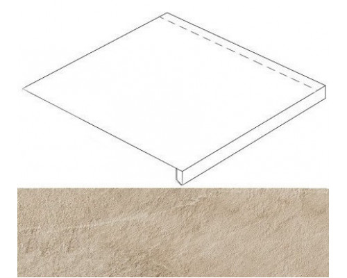 Era Beige Scalino Angolare Dx / Эра Беж Ступень Угловая Пс