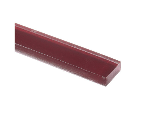 Плитка бордюр Cersanit Universal Glass красная 600x20x9 мм