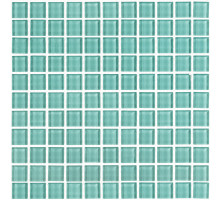 Мозаика Mir Mosaic Natural Color palette темно-голубая стеклянная 300х300х4 мм глянцевая