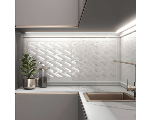 Плитка бордюр Кerama Marazzi Алькала белая 500x63x8 мм