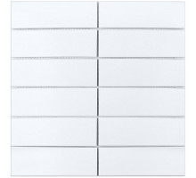Керамическая мозаика Brick & Metro White Matt 47x147