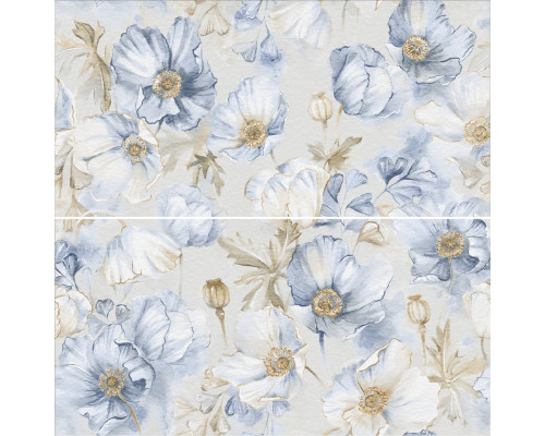Керамогранит DECORS ELITE BLUEBELL DECOR A+B 60x120 MATT (2 шт в компл)