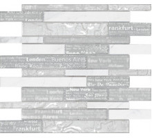 Мозаика из натурального камня и стекла D.HORIZON White 30х30 см