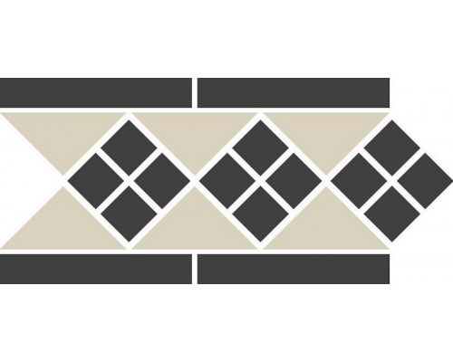 Бордюр керамический Border LISBON-1 with 1 strip Stand.(Tr.16, Dots 14, Strips 14) 28х15 см