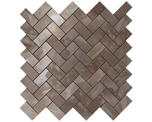 S.O. Black Agate Herringbone Mosaic / С.О. Блэк Агате Хэрринбоун Мозаика