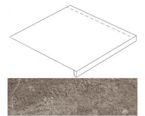 Era Anthracite Scalino Angolare Dx / Эра Антрацит Ступень Угловая Пс