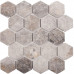 Мозаика, нат. мрамор Hex HEXAGON VLg TUMBLED 64x74