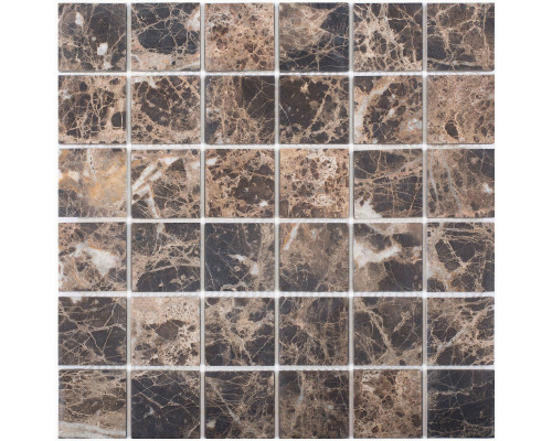 Мозаика, нат. мрамор Classic DARK EMPERADOR MATT 48x48