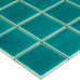 Керамическая мозаика 5x5 см Crackle Green Glossy 48x48
