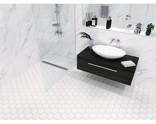 Противоскользящая мозаика  Non-Slip Hexagon Big White Antislip 95x110