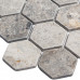 Мозаика, нат. мрамор Hex HEXAGON VLg TUMBLED 64x74