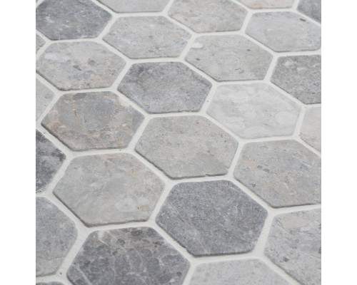 Мозаика, нат. мрамор Hex HEXAGON VLg TUMBLED 64x74