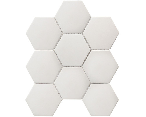 Противоскользящая мозаика  Non-Slip Hexagon Big White Antislip 95x110