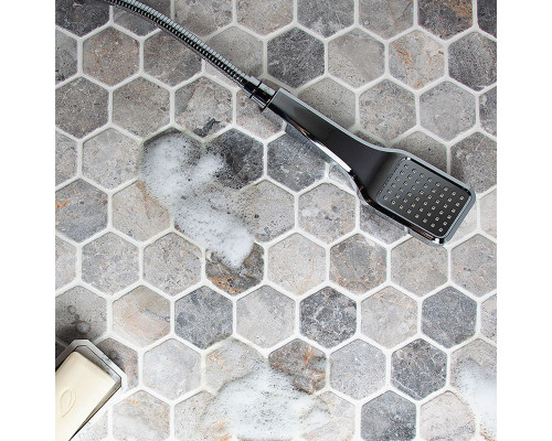 Мозаика, нат. мрамор Hex HEXAGON VLg TUMBLED 64x74