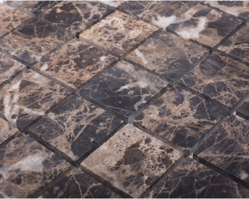 Мозаика, нат. мрамор Classic DARK EMPERADOR MATT 48x48