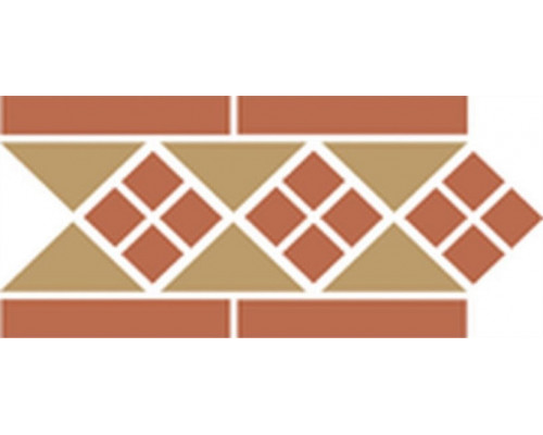 Бордюр керамический Border LISBON-1 with 1 strip (Tr.03, Dots 04, Strips 04) 28х15 см