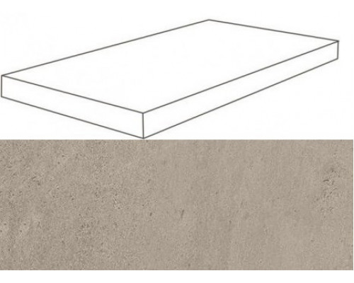 W. Silve Grey Scalino Angolare DX 33x60 Lap/В. Сильвер Грей Ступень Угловая Лаппато 33х60 Пс