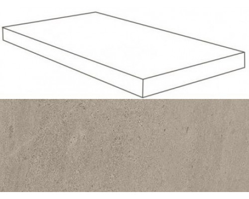 W. Silve Grey Scalino Angolare SX 33x60/В. Сильвер Грей Ступень Угловая 33х60 Лс