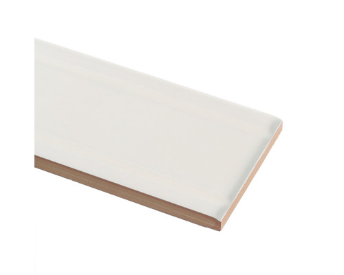 Плитка бордюр Gracia Ceramica Ceramic белая 250x60x8 мм