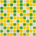 Мозаика Mir Mosaic Natural Color palette зеленая стеклянная 300х300х4 мм глянцевая