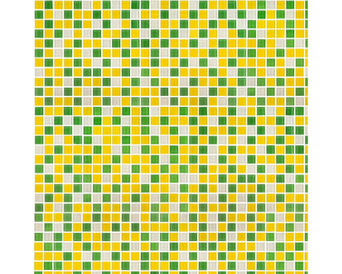 Мозаика Mir Mosaic Natural Color palette зеленая стеклянная 300х300х4 мм глянцевая