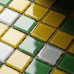 Мозаика Mir Mosaic Natural Color palette зеленая стеклянная 300х300х4 мм глянцевая