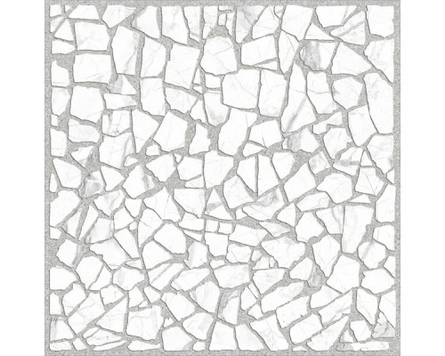 Керамогранит Alma Ceramica Laurent белый мозаика 600x600x9 мм