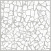 Керамогранит Alma Ceramica Laurent белый мозаика 600x600x9 мм
