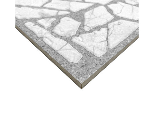 Керамогранит Alma Ceramica Laurent белый мозаика 600x600x9 мм
