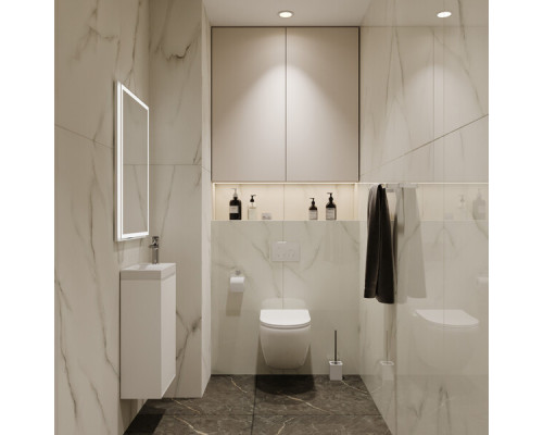 Керамогранит Lavelly Marble Aster серый матовый 800х800х8,5 мм