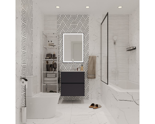 Плитка облицовочная Lavelly Skandi Marble Mosaic белая рельеф 400x200x8 мм