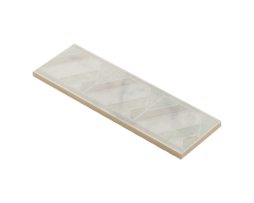 Плитка бордюр Кerama Marazzi Алькала белая 200x63x8 мм