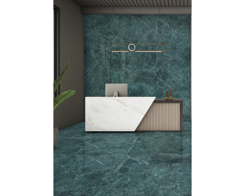 Керамический слэб Polished NORD VERDE LUMINOUS 2800х1200х6мм