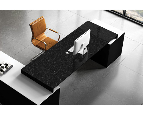Керамический слэб Polished GRAVEL NERO 2400x800x15мм
