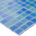 Стеклянная мозаика Shell MIX BLUE 551/552