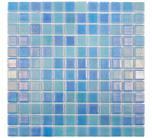Стеклянная мозаика Shell MIX BLUE 551/552