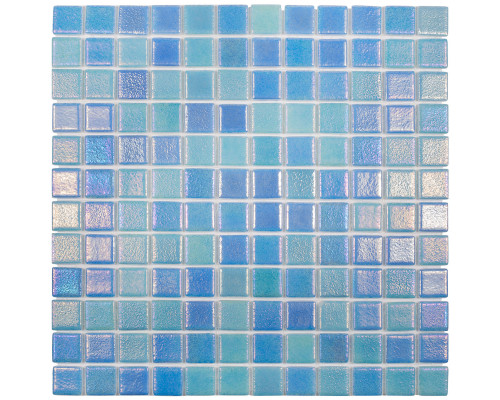 Стеклянная мозаика Shell MIX BLUE 551/552