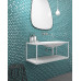 Стеклянная мозаика Hexagon DIAMOND 370D TURQUOISE