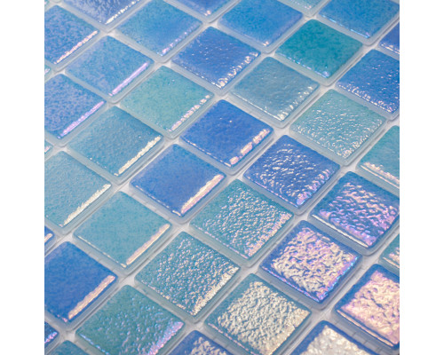Стеклянная мозаика Shell MIX BLUE 551/552