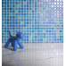 Стеклянная мозаика Shell MIX BLUE 551/552