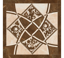 Гранит керамический 262535 EMOTE FONDO INTARSIO Crema/Marrone RET. 78x78 см