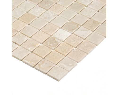 Мозаика Starmosaic Crema Marfil Polished бежевый мрамор из натурального камня 305х305х4 мм полированная