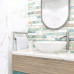 Плитка декор Alma Ceramica Nevada геометрия бежевая 500x249x7,5 мм