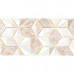 Плитка декор Alma Ceramica Nevada геометрия бежевая 500x249x7,5 мм