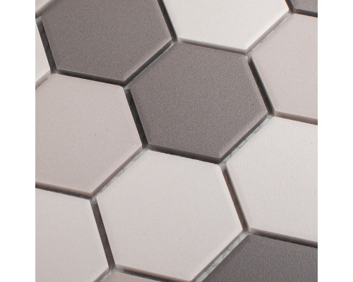 Противоскользящая мозаика  Non-Slip Hexagon Grey Mix Antislip 51x59
