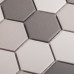 Противоскользящая мозаика  Non-Slip Hexagon Grey Mix Antislip 51x59
