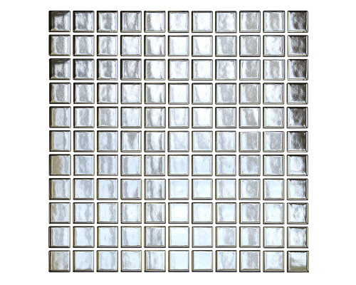 Керамическая мозаика Metal Silver Glossy 25x25